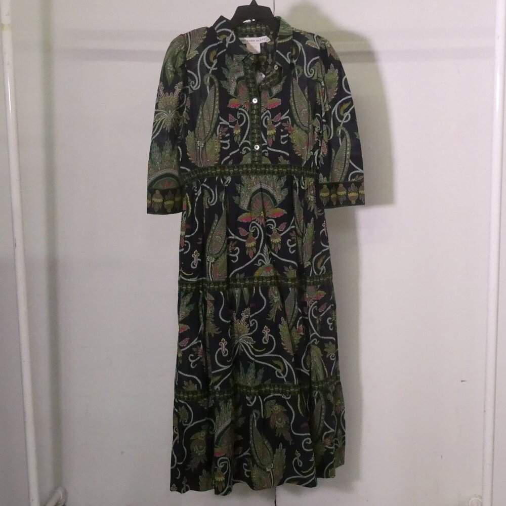 Gretchen Scott Dress – Navy/Green/Pink/Yellow, Size S | NWT